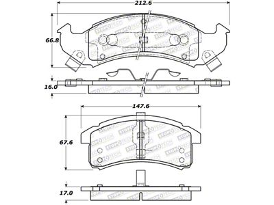 StopTech Street Brake Pads - Front - 308.05050