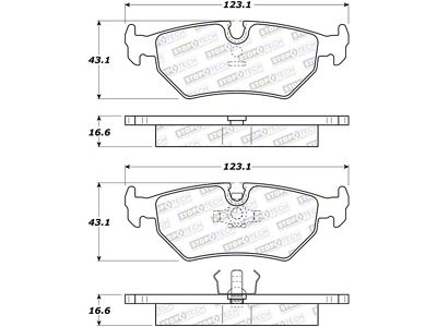 StopTech Street Brake Pads - Front - 308.05170
