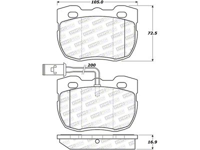 StopTech Street Brake Pads - Front - 308.05200