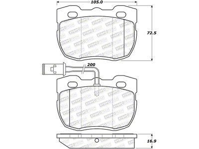 StopTech Street Brake Pads - Front - 308.05201