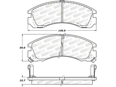 StopTech Street Brake Pads - Front - 308.05301