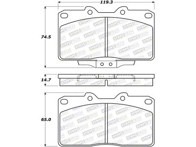 StopTech Street Brake Pads - Front - 308.05310
