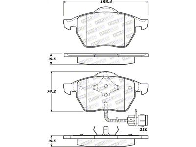 StopTech Street Brake Pads - Front - 308.05550