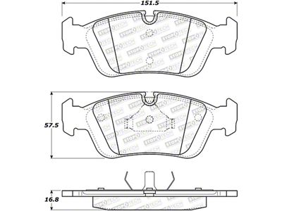StopTech Street Brake Pads - Front - 308.05581