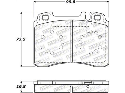 StopTech Street Brake Pads - Front - 308.05610