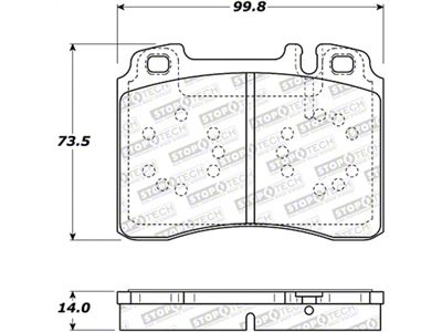 StopTech Street Brake Pads - Front - 308.05611