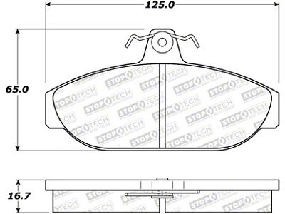 StopTech Street Brake Pads - Front - 308.05650