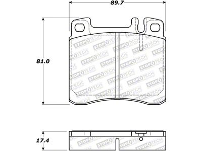 StopTech Street Brake Pads - Front - 308.05780