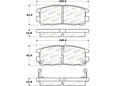 StopTech Street Brake Pads - Front - 308.05800