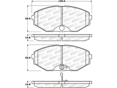 StopTech Street Brake Pads - Front - 308.05870