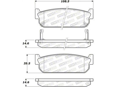 StopTech Street Brake Pads - Front - 308.05881