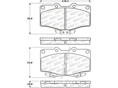 StopTech Street Brake Pads - Front - 308.06110