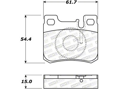 StopTech Street Brake Pads - Front - 308.06200