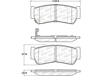 StopTech Street Brake Pads - Front - 308.12970