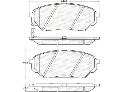 StopTech Street Brake Pads - Front - 308.13010