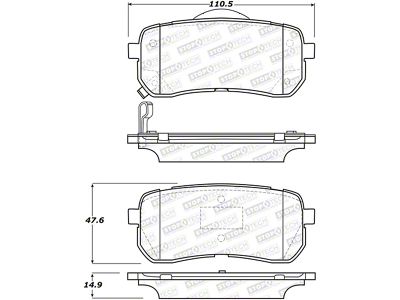 StopTech Street Brake Pads - Front - 308.13020