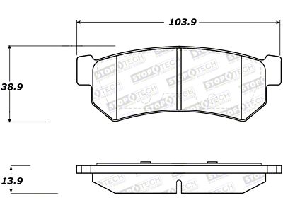 StopTech Street Brake Pads - Front - 308.13150