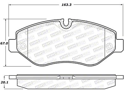 StopTech Street Brake Pads - Front - 308.13160