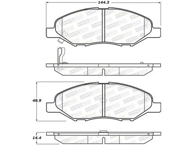StopTech Street Brake Pads - Front - 308.13450
