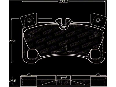 StopTech Street Brake Pads - Front - 308.13500