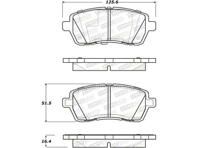 StopTech Street Brake Pads - Front - 308.14540