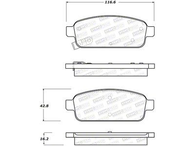 StopTech Street Brake Pads - Front - 308.14680