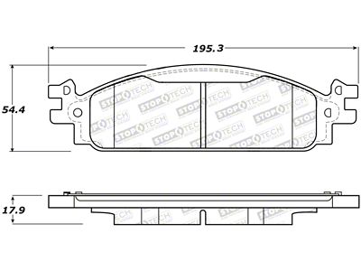 StopTech Street Brake Pads - Front - 308.15080