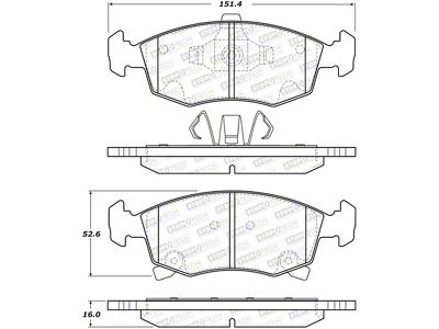 StopTech Street Brake Pads - Front - 308.15680
