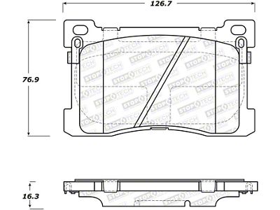 StopTech Street Brake Pads - Front - 308.15760