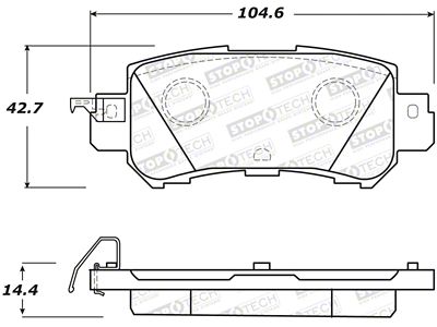 StopTech Street Brake Pads - Front - 308.16240