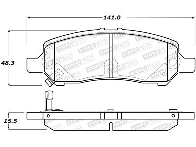 StopTech Street Brake Pads - Front - 308.16470
