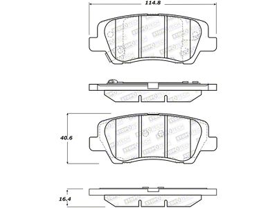 StopTech Street Brake Pads - Front - 308.16590
