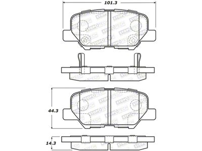 StopTech Street Brake Pads - Front - 308.16790