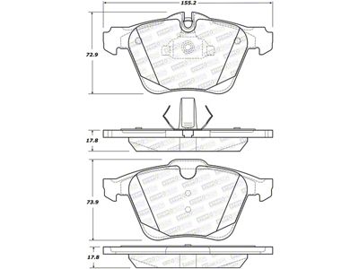 StopTech Street Brake Pads - Front - 308.17510