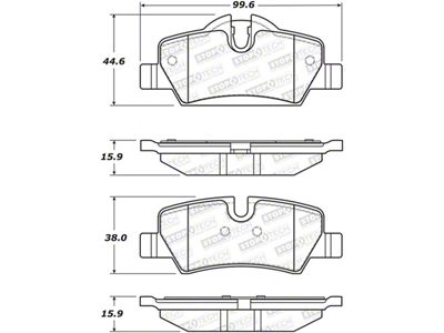 StopTech Street Brake Pads - Front - 308.18000