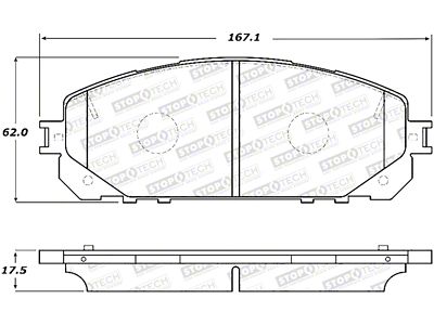 StopTech Street Brake Pads - Front - 308.18390