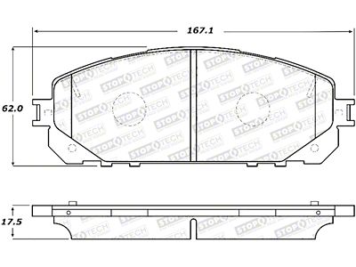 StopTech Street Brake Pads - Front - 308.18430