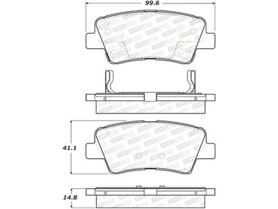 StopTech Street Brake Pads - Front - 308.18480