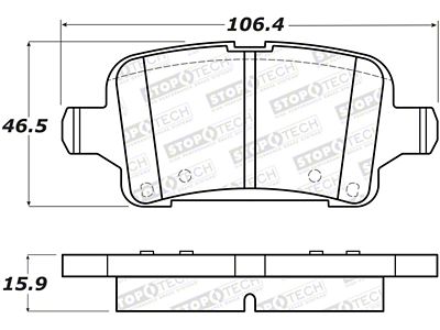 StopTech Street Brake Pads - Front - 308.18570