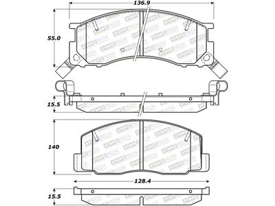 StopTech Street Brake Pads - Front/Rear - 308.05000
