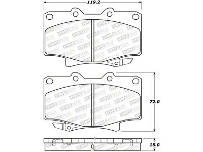 StopTech Street Brake Pads - Front/Rear - 308.05020