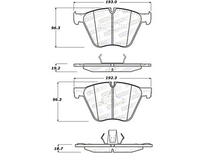 StopTech Street Brake Pads - Front/Rear - 308.14430