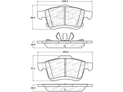 StopTech Street Brake Pads - Front/Rear - 308.17210