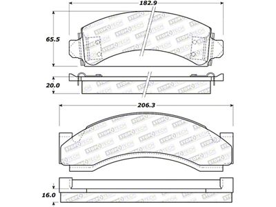 StopTech Street Brake Pads - Rear - 308.05430