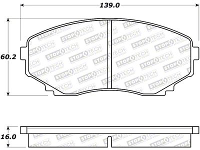 StopTech Street Brake Pads - Rear - 308.05510
