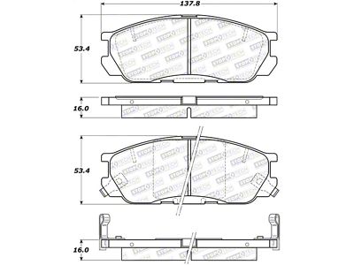 StopTech Street Brake Pads - Rear - 308.05520