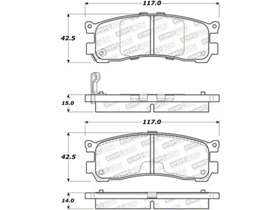 StopTech Street Brake Pads - Rear - 308.05531