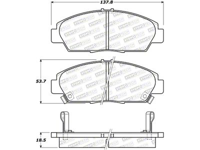 StopTech Street Brake Pads - Rear - 308.05680