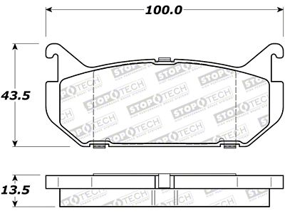 StopTech Street Brake Pads - Rear - 308.05840