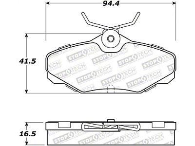 StopTech Street Brake Pads - Rear - 308.06100